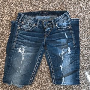 Silver bootcut jeans